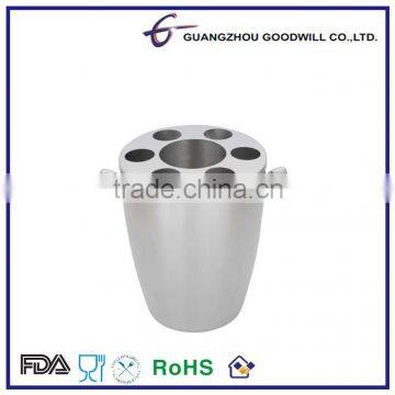3.0L Stainless Steel wine cooler ice bucket with hole on lid