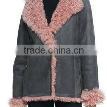 fashion womens shearling coat from china