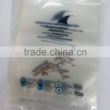 Plastic Frozen 5lbs Squalus Acanthias Packaging Bag For Frozen Seafood With Clear Window