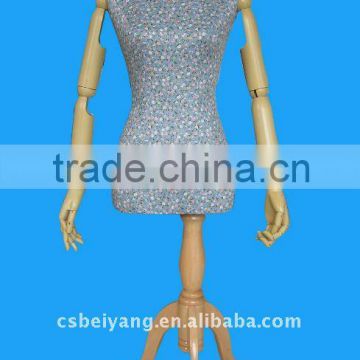 2016 wooden mannequin upper body female mankin BA-4