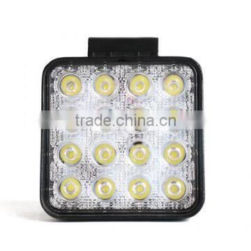 2pcs 4.3Inch 48W 16*3W Spot Epistar LED Working Light Waterproof Fog Lamp DRL For Universal Jeep SUV ATV Off-road Truck Car photo-5