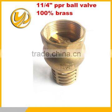 Arabia market forged full brass check valve with steel strainer all size
