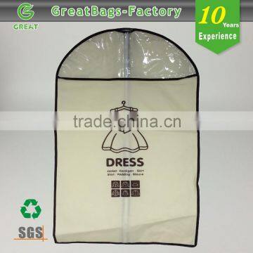 Clear plastic Garment bag/shoulder cover/dress bag