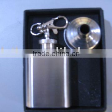 stainless steel hip flask set