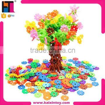 10213867 Educational baby toy Puzzle multicolour creactive snowflake bricks and blocks