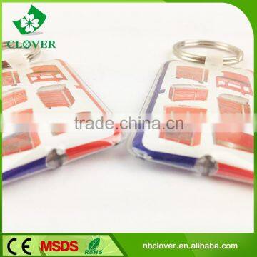 Logo Printing Accepted 1 LED Plastic Led Keychain Flashlight Wholesale