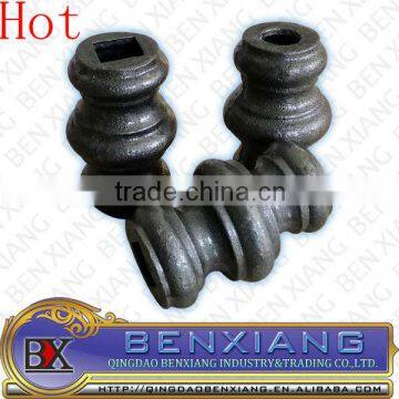 Ornamental wrought iron collar studs cast iron collars