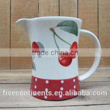 Lovely Cherry Ceramic Water Pot