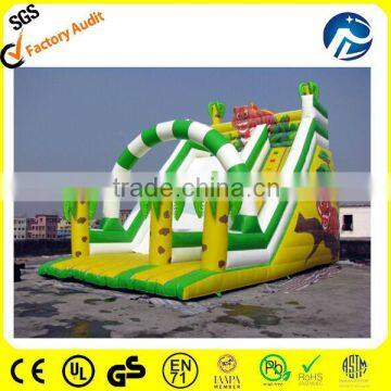 Attractive kids lovely inflatable tiger slide