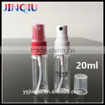 New product pet/petg clear plastic cosmetic spray pump bottle 20ml