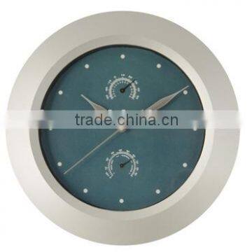 Hygrothermograph plastic wall clock