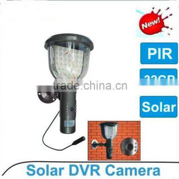 Waterproof solar hidden camera with LED white light