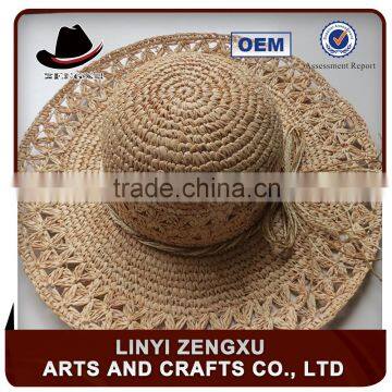 New fashion handmade crocheted straw hats