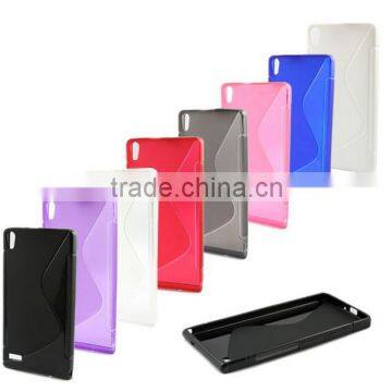 S Line TPU Soft Case Cover for Huawei Ascend P6