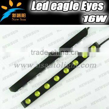 2 x 8 LED Eagle Eye Daytime Running Light DIY 16W LED LAMP 100% waterproof Universal Car Light DRL car light