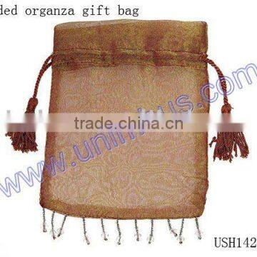 sheer organza jewelry pouch,drawstring gift bag