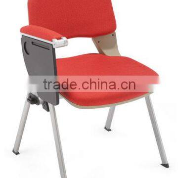 High quality visitor chair with writing board EN standard