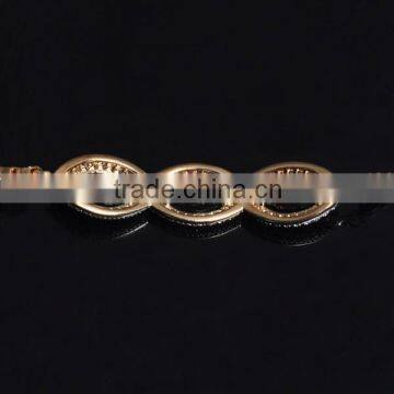 Ladies Top Selling Bracelet Design With Blue Glass and Rhodium Plating Bracelet Fashion photo-5