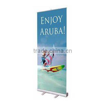 Metal roll up banner stand