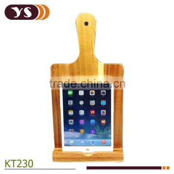 Acacia wood block for phone or ipad convenient phone holder