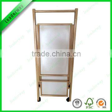 Modern Design Space Saving Foldable Wooden Service Trolley for Food photo-4