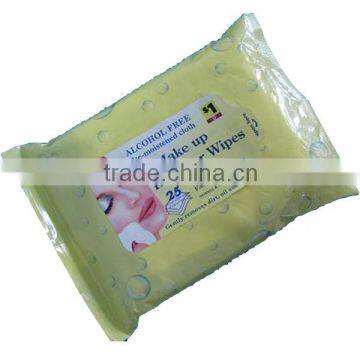 Chinese wholesale manufacture nonwoven fabric women wet make up removal wipes