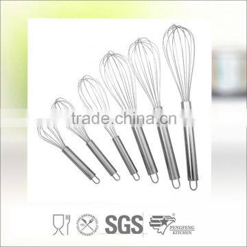 Stainless steel balloon egg whisk