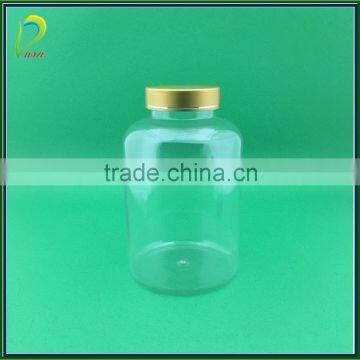 500ml plastic bottle 500ml plastic jar with aluminum lid for health food