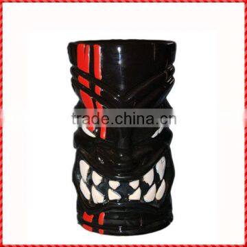New funny handmade ceramic halloween Tiki Cup