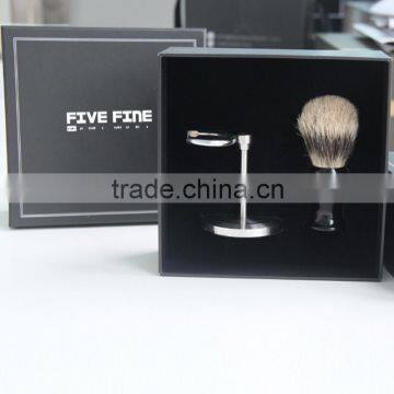 Luxury custom made Shaving Brush and razor stand packaging box