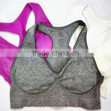 Shantou Womens Yoga Wear Girl Sport Wireless Seamless Running Top Vest Stretch Bras Various Colors Underwear