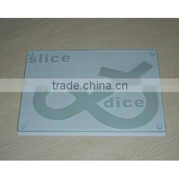 Tempered Glass Chopping Board with 3 to 5mm Thickness