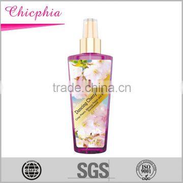 Chicphia New design oil perfume turkish body mist 250ml from OEM factory