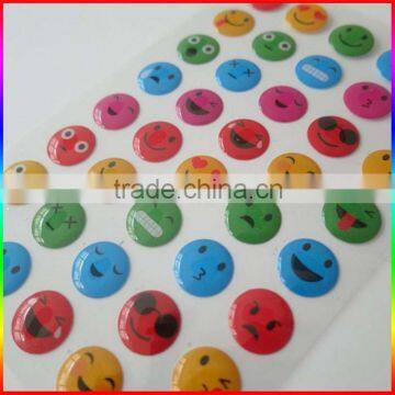 Smile Face Crystal Epoxy Stickers Colorful photo-2