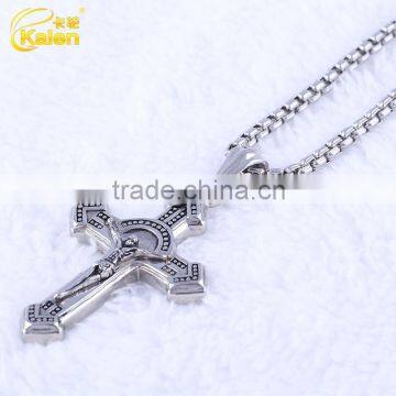 Guangzhou Jewelry Wholesale Online Jesus Cross Stainless Steel Pendant photo-6