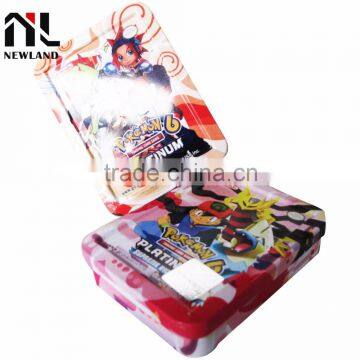 Decorative table game cards tin box