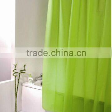 100% polyester plain dyed colored shower curtain