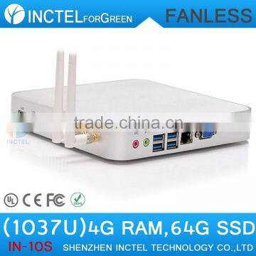 Fanless Alluminum Chassis Four Native Usb 3.0 C1037u 4g Ram 64g Ssd photo-2
