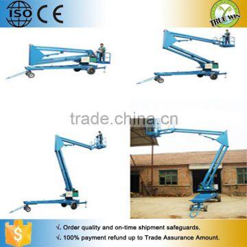 Low price with high quality trailer mounted boom lift / Compact portable arm lift platform