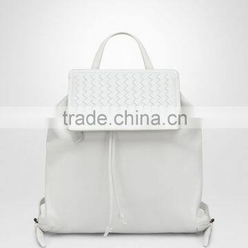 Fashion Desginer Elegant Gray Patent PU Leather Lady Backpack photo-4