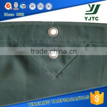 Green Heavy Duty Waterproof 650 gsm PVC Coated Canvas Tarpaulin