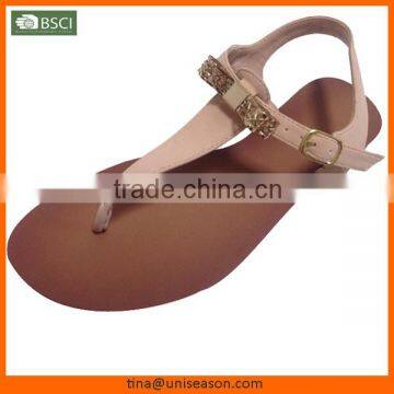 2015 fashion PU ladi fanci sandal