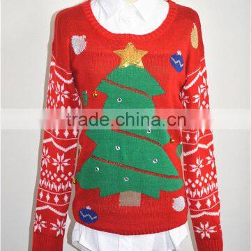 16JW53113 100%polyester Christmas Sweater