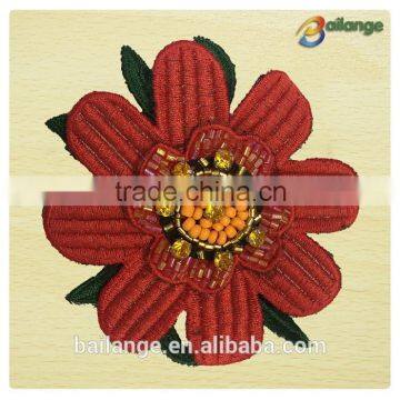 Wholesale Brand Design High Quality Beaded Embroidery Patches