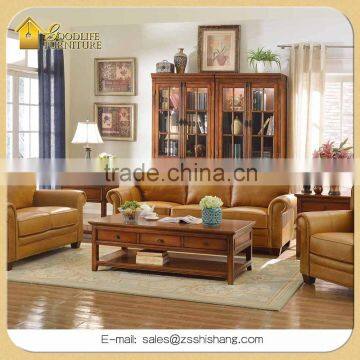 Rustic Country Home and Hotel Solid Wood Living Room Set Furniture including sofa set, Tv stand, coffee tables