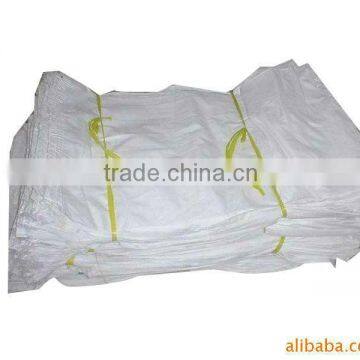 white pp woven bag packing feed, fertilizer, grain, rice, flour, salt, sugar, and cement