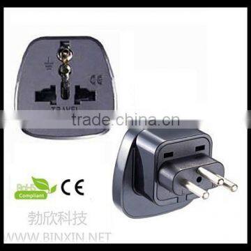 plug with socket type universal eu france to swiss plug adapter with safety shutter Inlay way