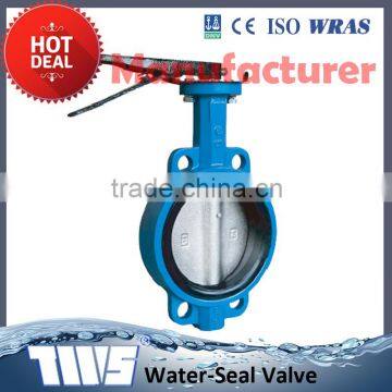 TWS water-seal valve lever handle butterfly valve