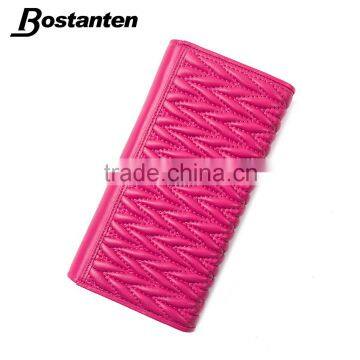 Rose Red Fashion Trendy Women Wallet Purse Hand Bags Leather photo-2