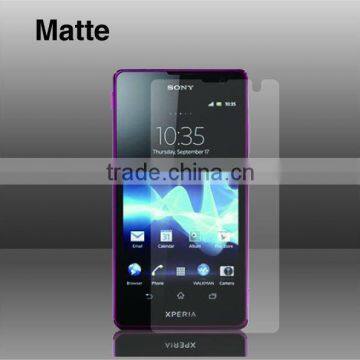 Clear matte anti-glare pet screen door protectors for sony xperia tx